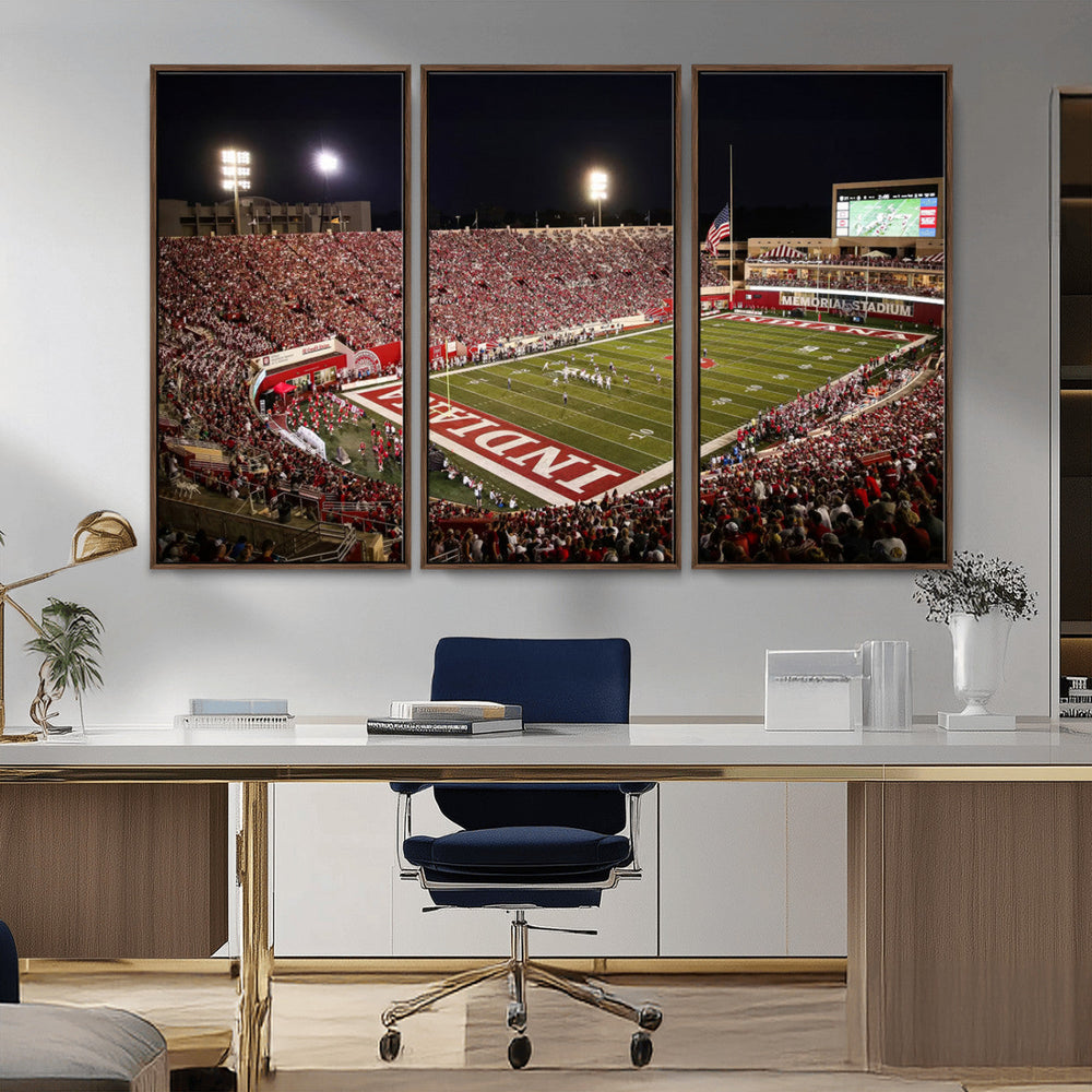 Indiana University Hoosiers Football Team Print Canvas -