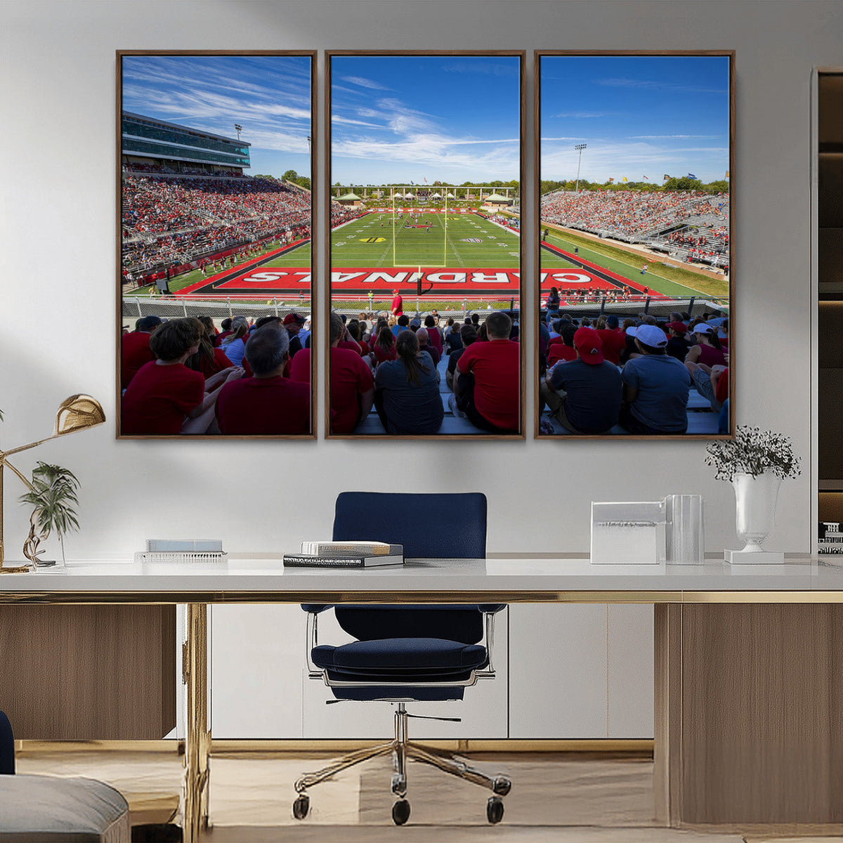 Ball State Cardinals Football Team Print - Muncie Scheumann