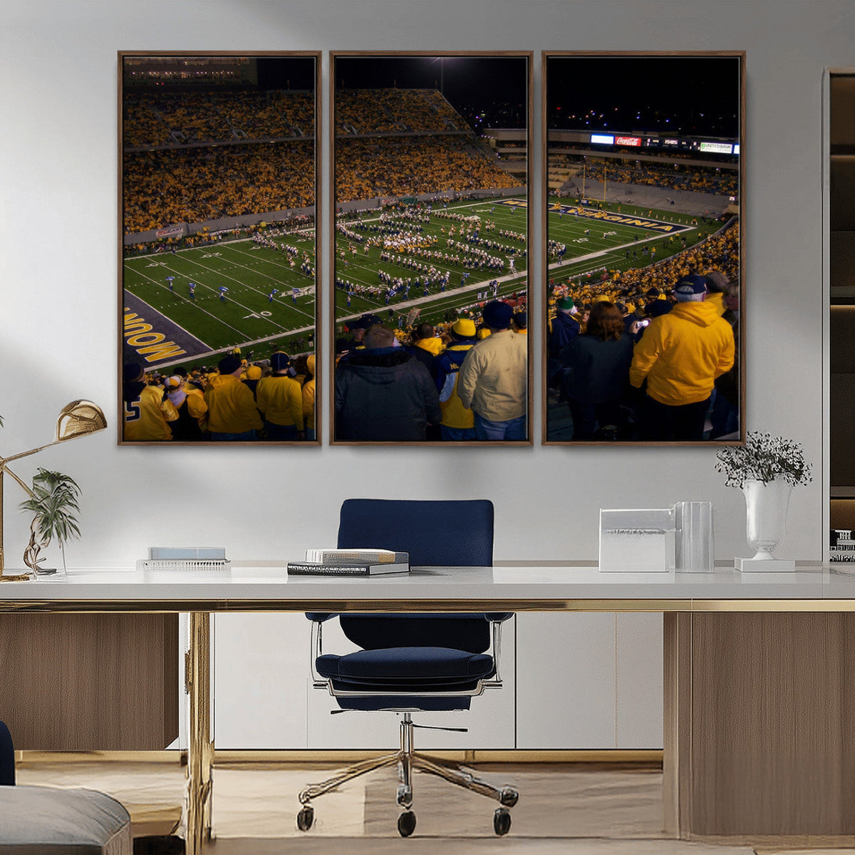 West Virginia Uni Mountaineers Football Team Print - Milan