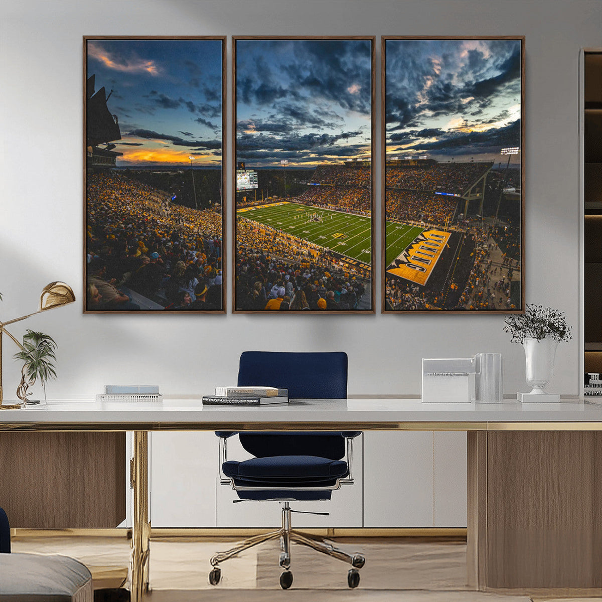 University of Wyoming Cowboys Football Team Print - Laramie