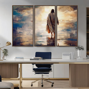 Jesus Walking on Water Wall Art | Ready to Hang Spiritual