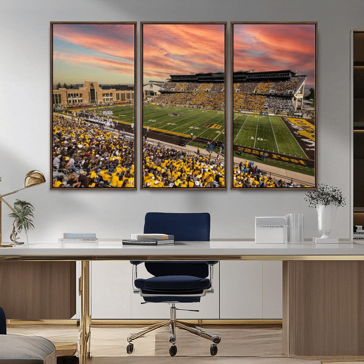University of Wyoming Cowboys Football Team Print - Laramie