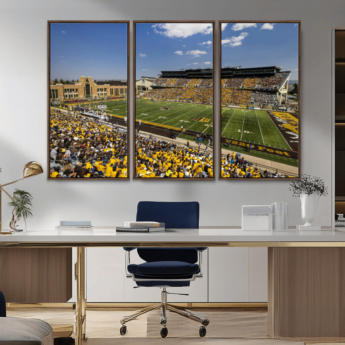 University of Wyoming Cowboys Football Team Print - Laramie