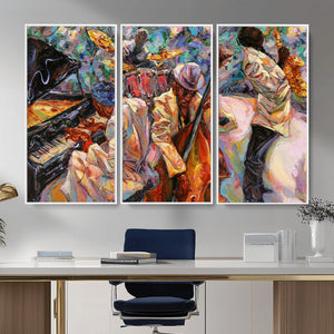 African American Jazz Art Music Abstract Wall Art Painting