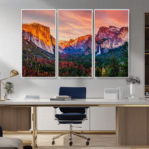 Yosemite Nal Park Wall Art Landscape Canvas Print El Capitan