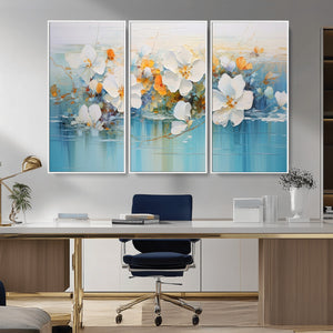 Abstract Flower Wall Art Canvas Print