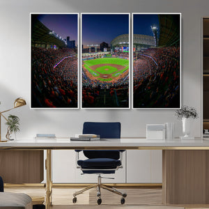 Houston Astros Baseball Print Canvas - Houston Minute Maid