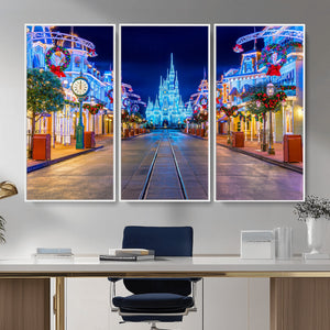 Disney Wall Art | Castle Large Wall Art Disney Magic Kingdom