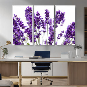 Lavender Flower Wall Art Canvas Print