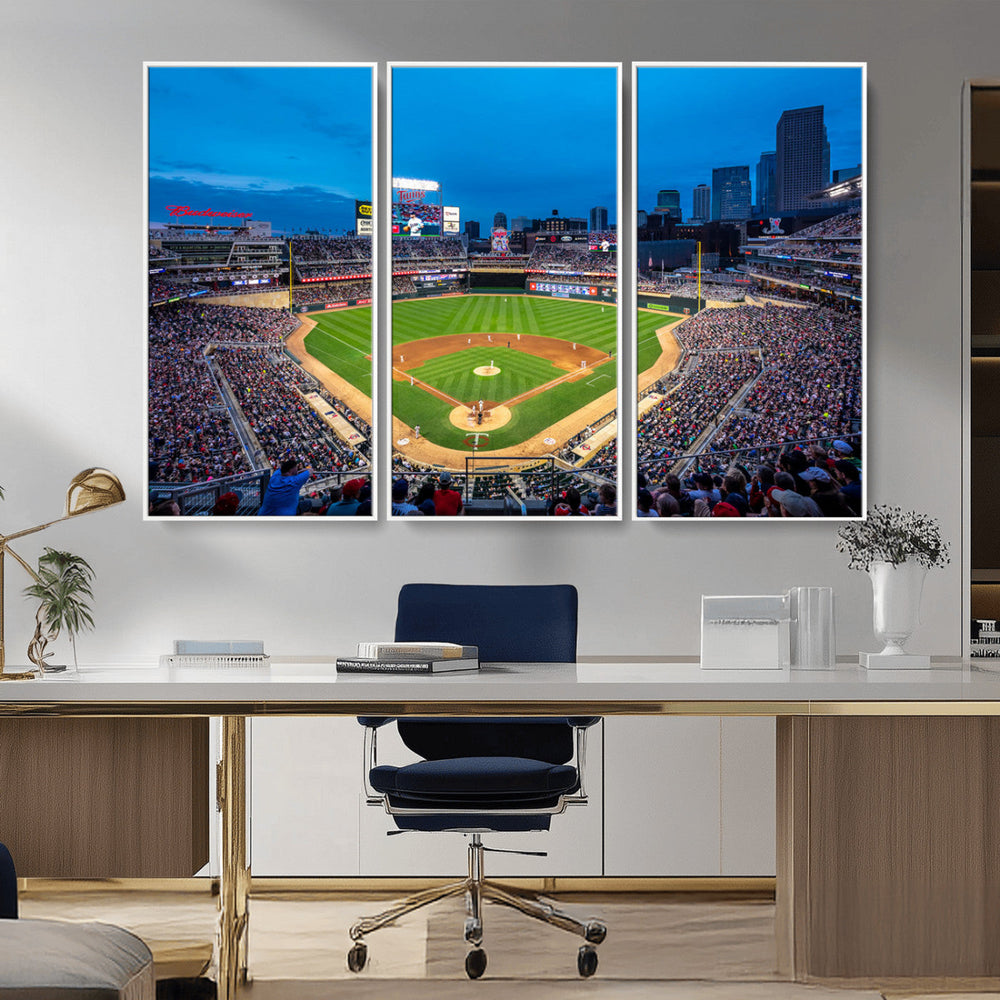 Target Field Stadium Wall Art Canvas Print – Minnesota Twins