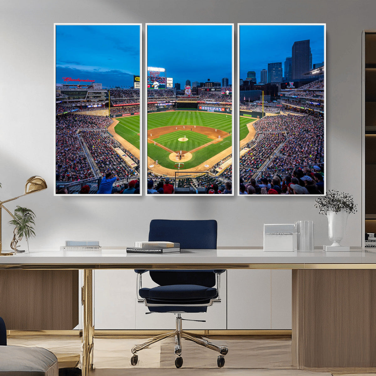 Target Field Stadium Wall Art Canvas Print – Minnesota Twins