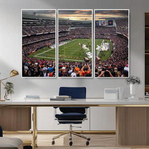 Chicago Bears Soldiers Field Wall Art Canvas Print – Framed