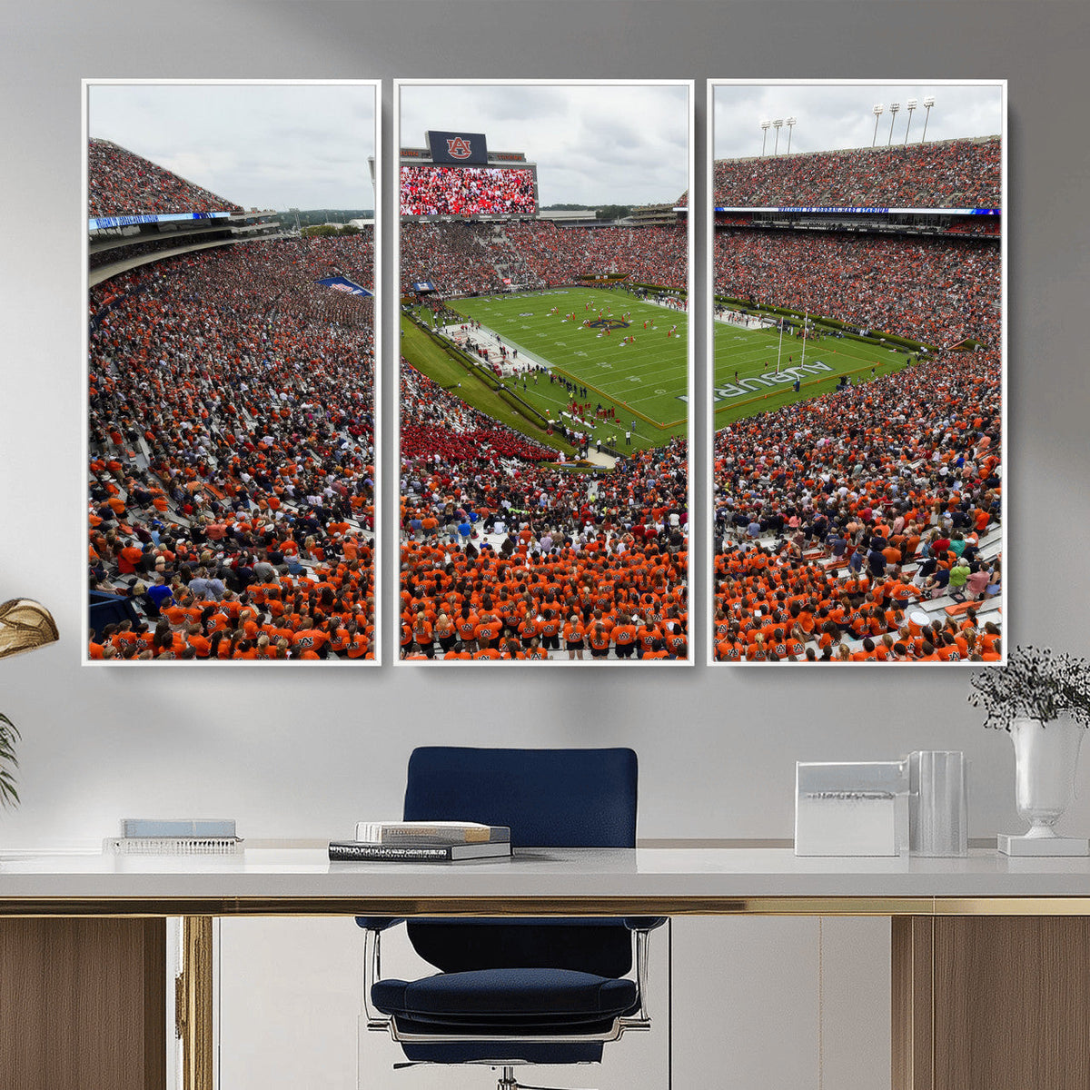 Jordan-Hare Stadium Wall Art Canvas Print, College Sports