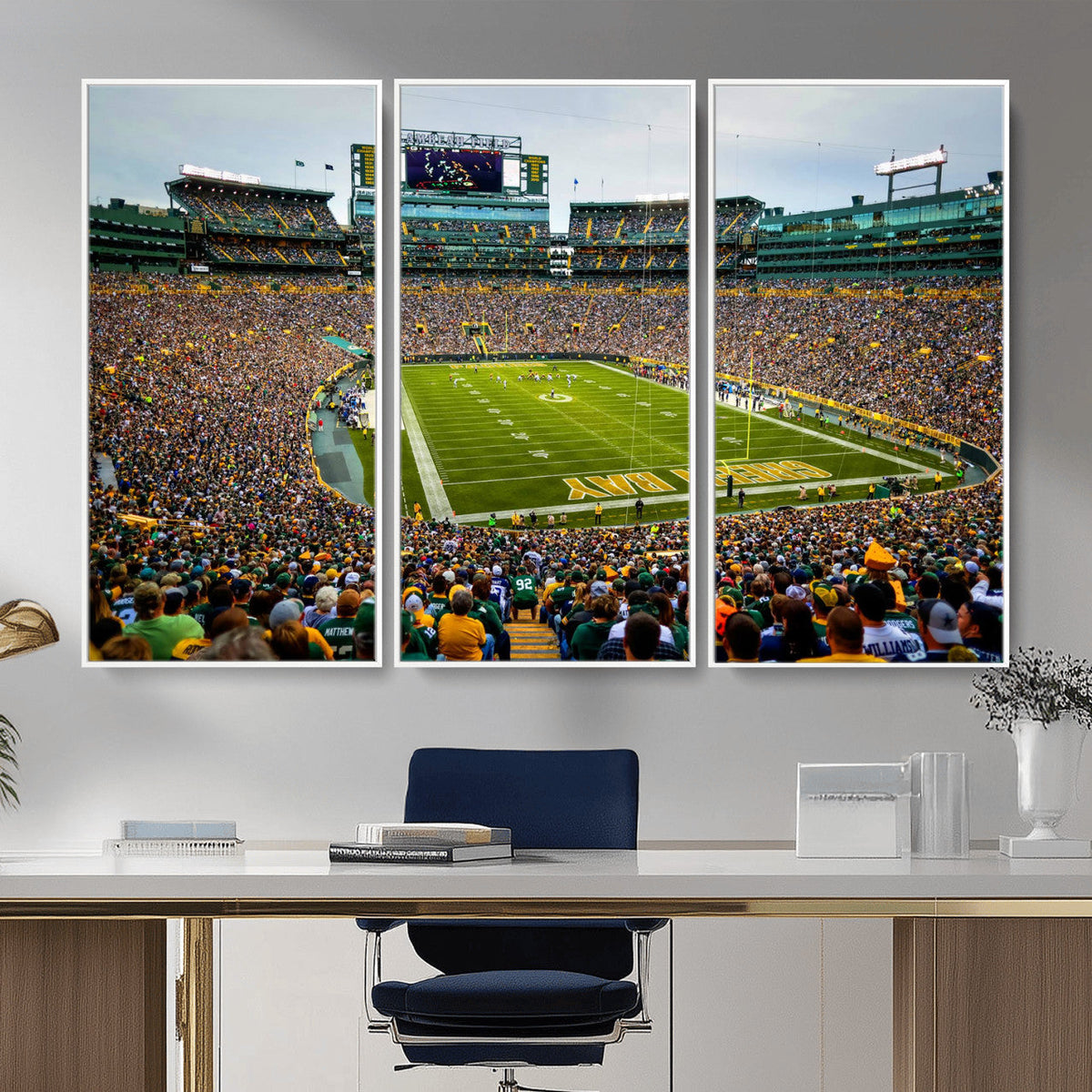 Green Bay Packers Lambeau Field Stadium Wall Art Canvas