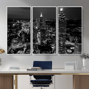 Atlanta Skyline Wall Art Canvas Print, Atlanta Downtown