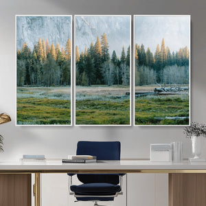 Forest Meadow Wall Art Canvas Print, Pine Tree Landscape