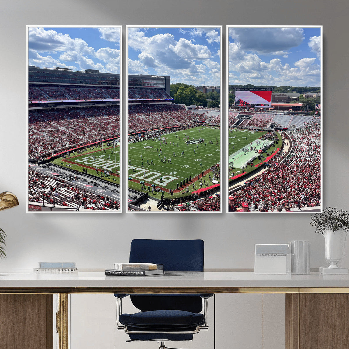 Georgia Bulldogs Stadium Wall Art Canvas Print, Sanford