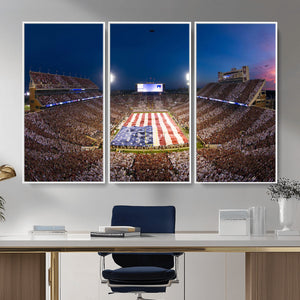 Oklahoma Sooners Memorial Stadium Wall Art Canvas Print,