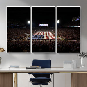 Oklahoma Memorial Stadium Wall Art Canvas Print – Oklahoma
