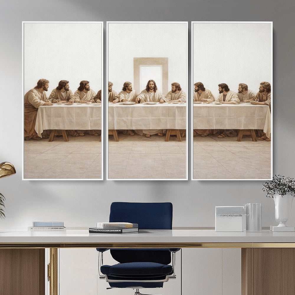 The Last Supper Wall Art Canvas Print, Jesus Christ Biblical