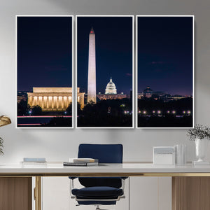 Washington White House Skyline Wall Art Canvas Print –