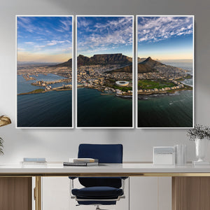 Cape Town Wall Art Canvas Print – Table Mountain Coastal