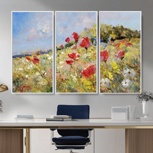 Abstract Mountain Landscape Wall Art Canvas Print – Textured