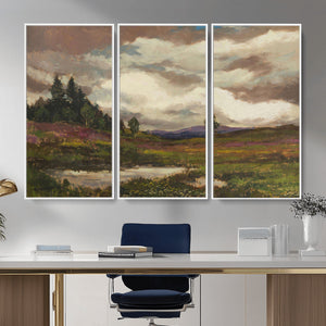 Gustav Macoun Heathland Canvas Print, Czech Landscape Oil