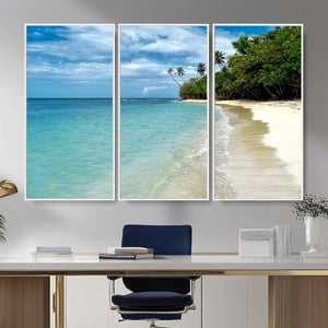 Puerto Rico Beach Paradise Wall Art – Tropical Coastal Print
