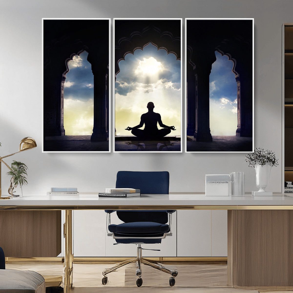Women and Yoga Wall Art Canvas Print