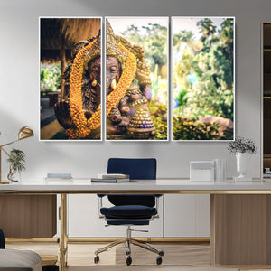 Hinduism Statue Wall Art Canvas Print