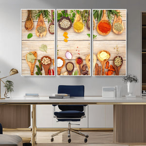 Kitchen Spice on the Table Wall Art, Kitchen Spice Wall Art