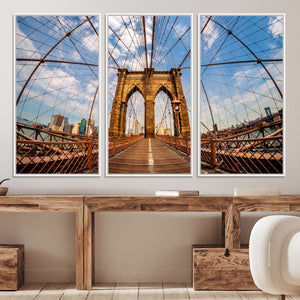 Brooklyn Bridge Manhattan Wall Art Canvas Print