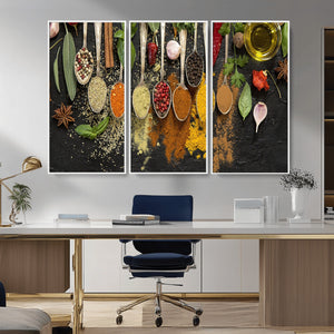 Kitchen Spice Wall Art Canvas Print