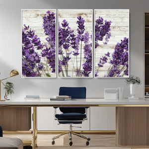 Lavender Herb Wall Art Canvas Print