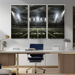 American Football Stadium Wall Art Canvas Print, Stadium