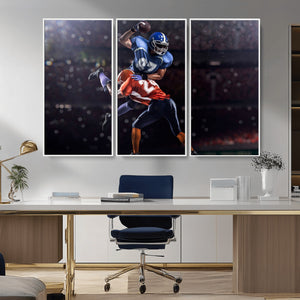 American Football Wall Art Canvas Print, Stadium Sport Wall