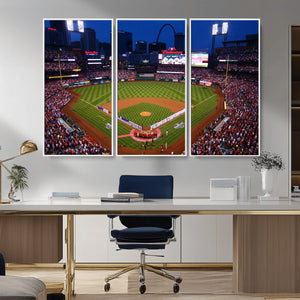 St. Louis Cardinals Baseball Team Print - Busch Stadium Wall