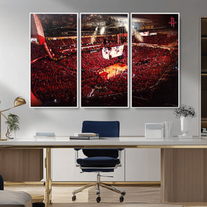 Houston Rockets Basketball Team Print Canvas- Houston Toyota