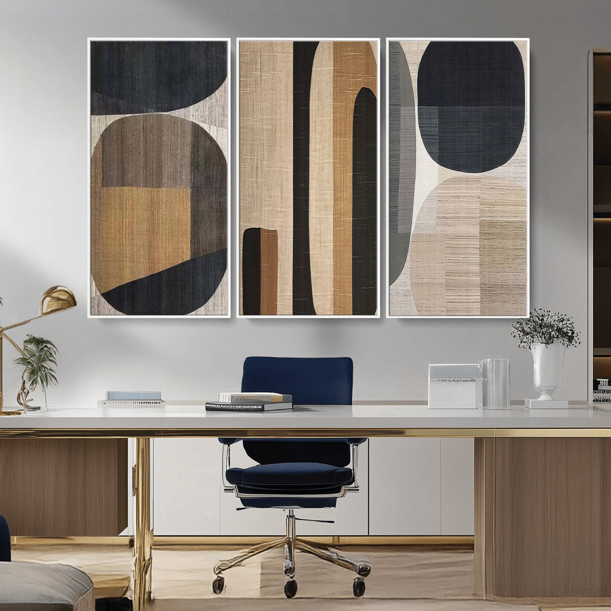 Wabi Sabi Canvas Print - Geometric Abstract Wall Art Canvas