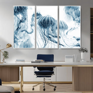 Abstract Jellyfish Canvas Print Wall Art