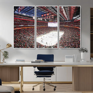 Barton Malow Little Caesars Arena Detroit Wall Art Canvas