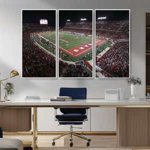 Houston Cougars Football Team Print - Houston TDECU Stadium