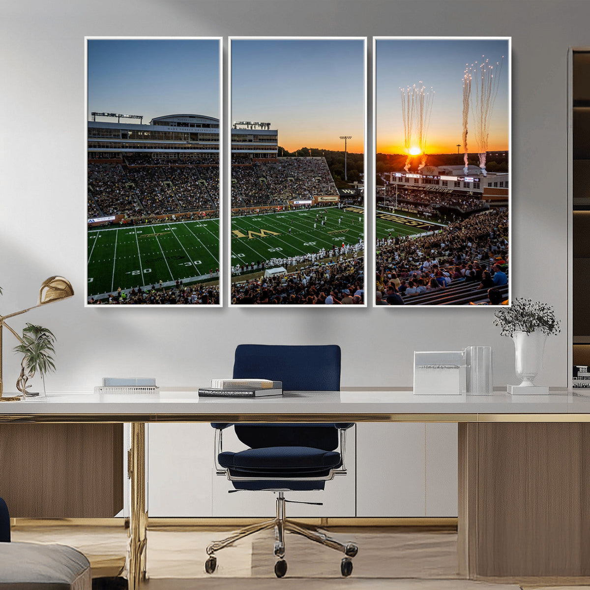 Demon Deacons Football Team Print Canvas- Winston-Salem