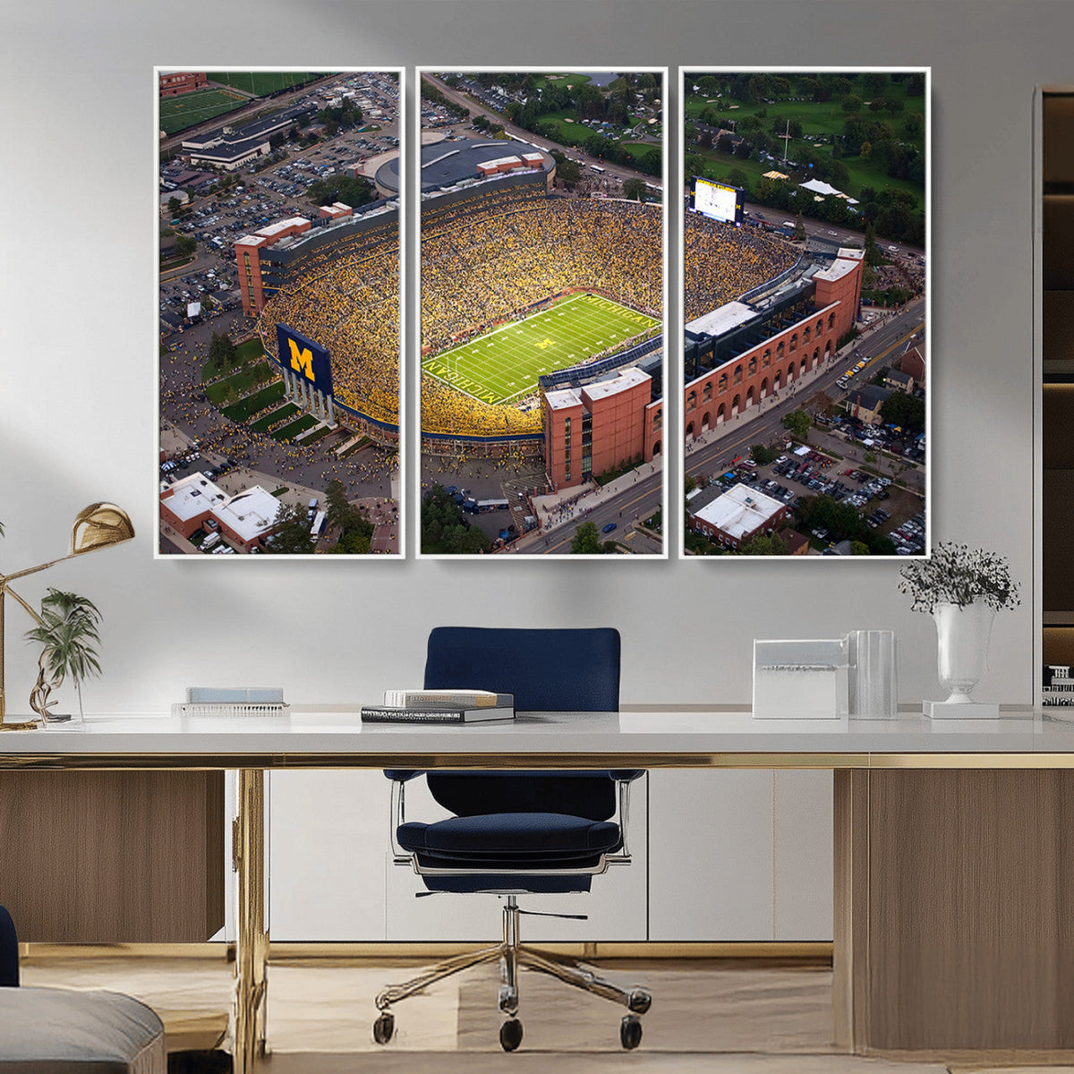 University of Michigan Wolverines Football Team Print - Ann