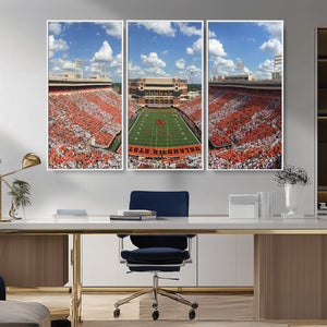 Oklahoma State Cowboys Football Team Print - Stillwater