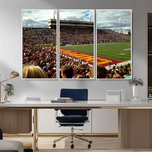 Central Michigan University Chippewas Football Team Print -