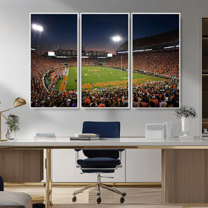 Clemson University Tigers Art Print, Football Team Print -