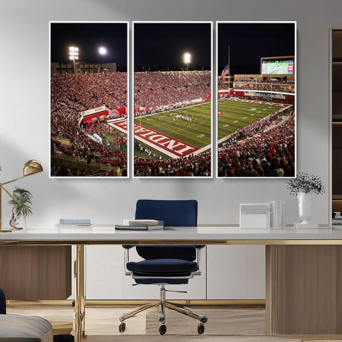 Indiana University Hoosiers Football Team Print Canvas -