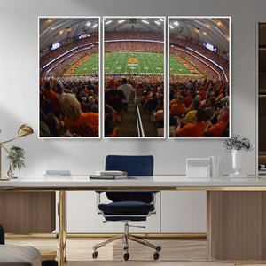 Syracuse University Orange Football Canvas Print, Football